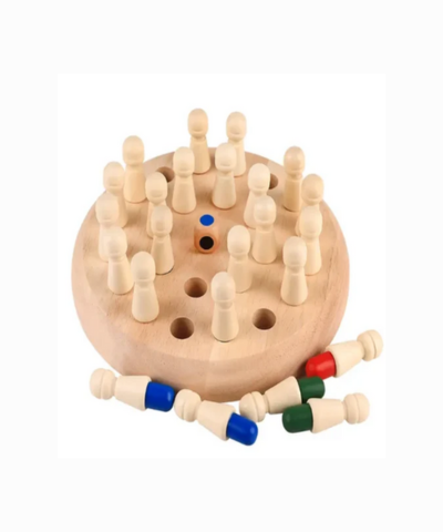 Wooden Memory Chess Learning Game for Kids Birthday Gift