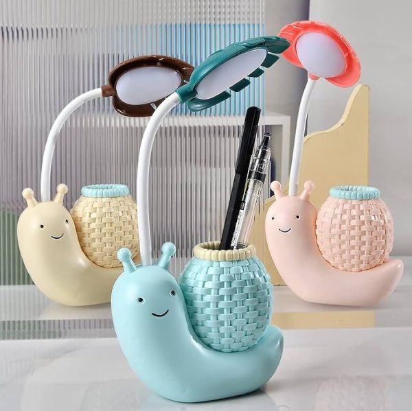 Snail Eye Protection Table Lamp with Adjustable Angle White Light for Kids - Image 3