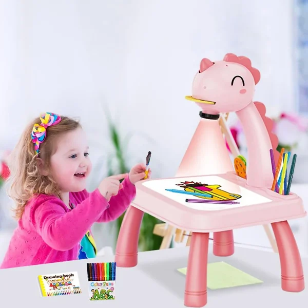 KIDS Projector Drawing Board Table With Projection - Image 2
