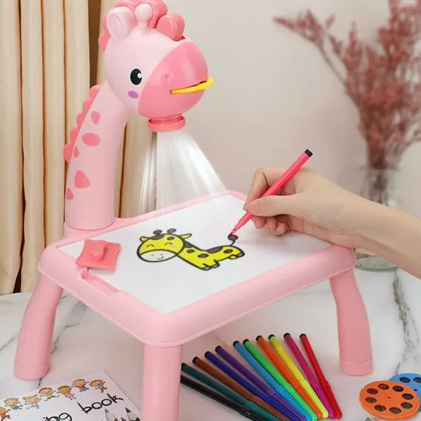 KIDS Projector Drawing Board Table With Projection - Image 3