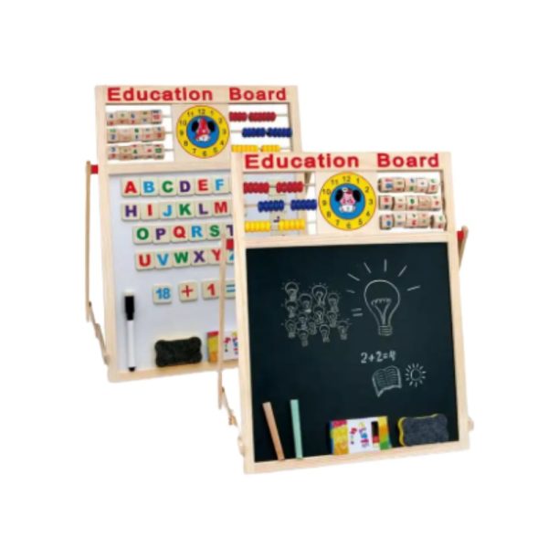 Kids Education Board -Double Sided Wooden - Image 4