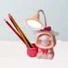 3-in-1 LED Flower Shaped Desk Lamp with Pencil Sharpener & Pen Holder