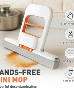 Multi-Functional Mini Foldable Desktop Mop – Wet & Dry Cleaning for Small Spaces