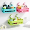 Durable Plastic Bathroom Shelf Wall Mount Storage Rack
