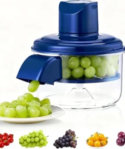 Automatic Vegetable Peeling Machine, Rechargeable Electric Fruit and Vegetable Peeler Suitable for Grapes, Cherry Tomatoes, Garlic