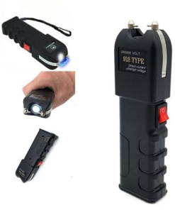 Electric Shock Flashlight Stun Gun High Voltage Rechargeable Battery Shocking Device Self Defense
