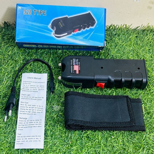 Electric Shock Flashlight Stun Gun High Voltage Rechargeable Battery Shocking Device Self Defense - Image 3
