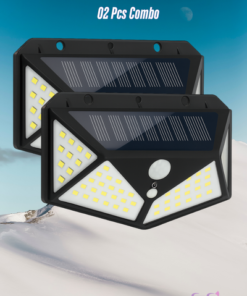 100 LED SOLAR LIGHT (02 Pcs Combo)