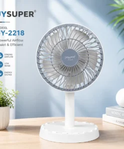 JYSUPER Rechargeable Portable Mini Table Fan - (JY-2218)