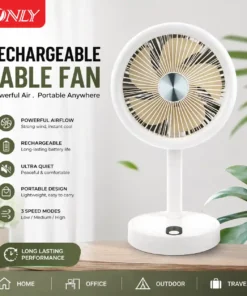 ONLY Rechargeable Oscillating Fan NL-2543 with LED Display & 3600mAh Battery
