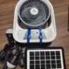 Easy Power EP-608 Solar Rechargeable Fan with Solar Panel & 2 LED Bulbs – 8 Inch - Image 5