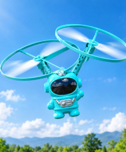 Spaceman Flying Toy – Hand Controlled Astronaut Flying Toy with LED Light, USB Rechargeable