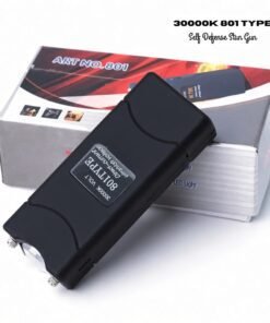 30000K Self Defense Stun Gun 801 Type – Electric Shock + LED Flashlight | Rechargeable