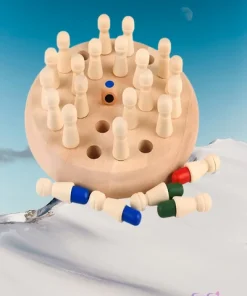 Wooden Memory Chess Learning Game
